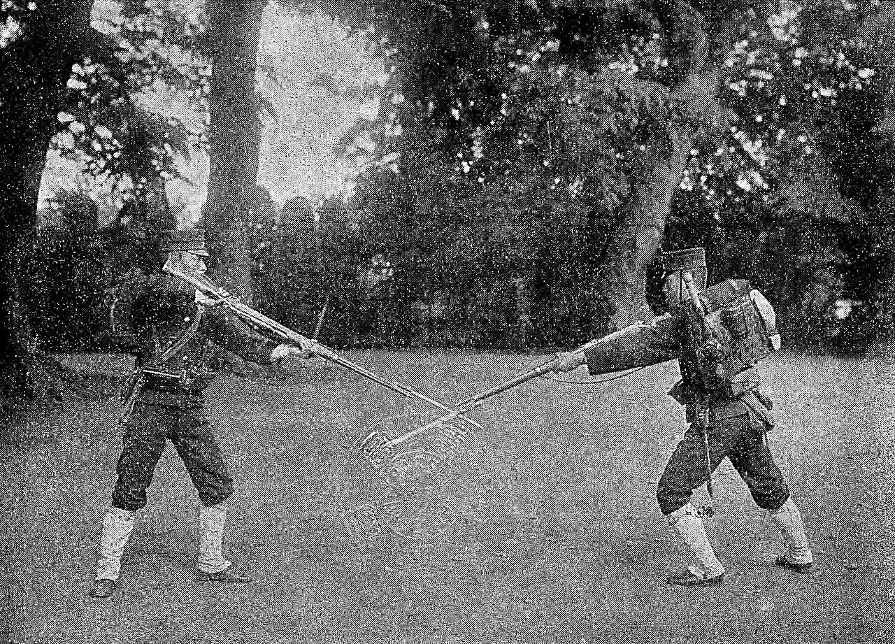 日本陸軍の三十年式銃剣による白兵戦闘の訓練