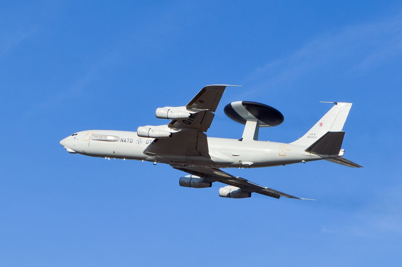 NATOのE-3A AWACS早期警戒管制機